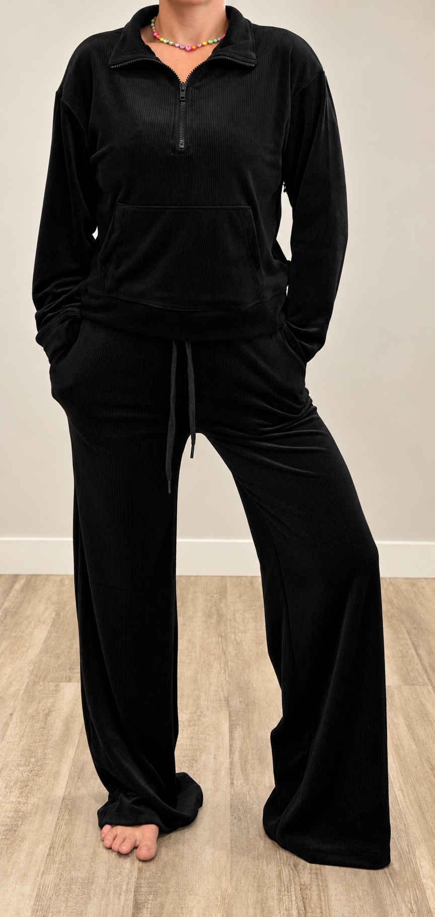 Half Zip Pullover Set