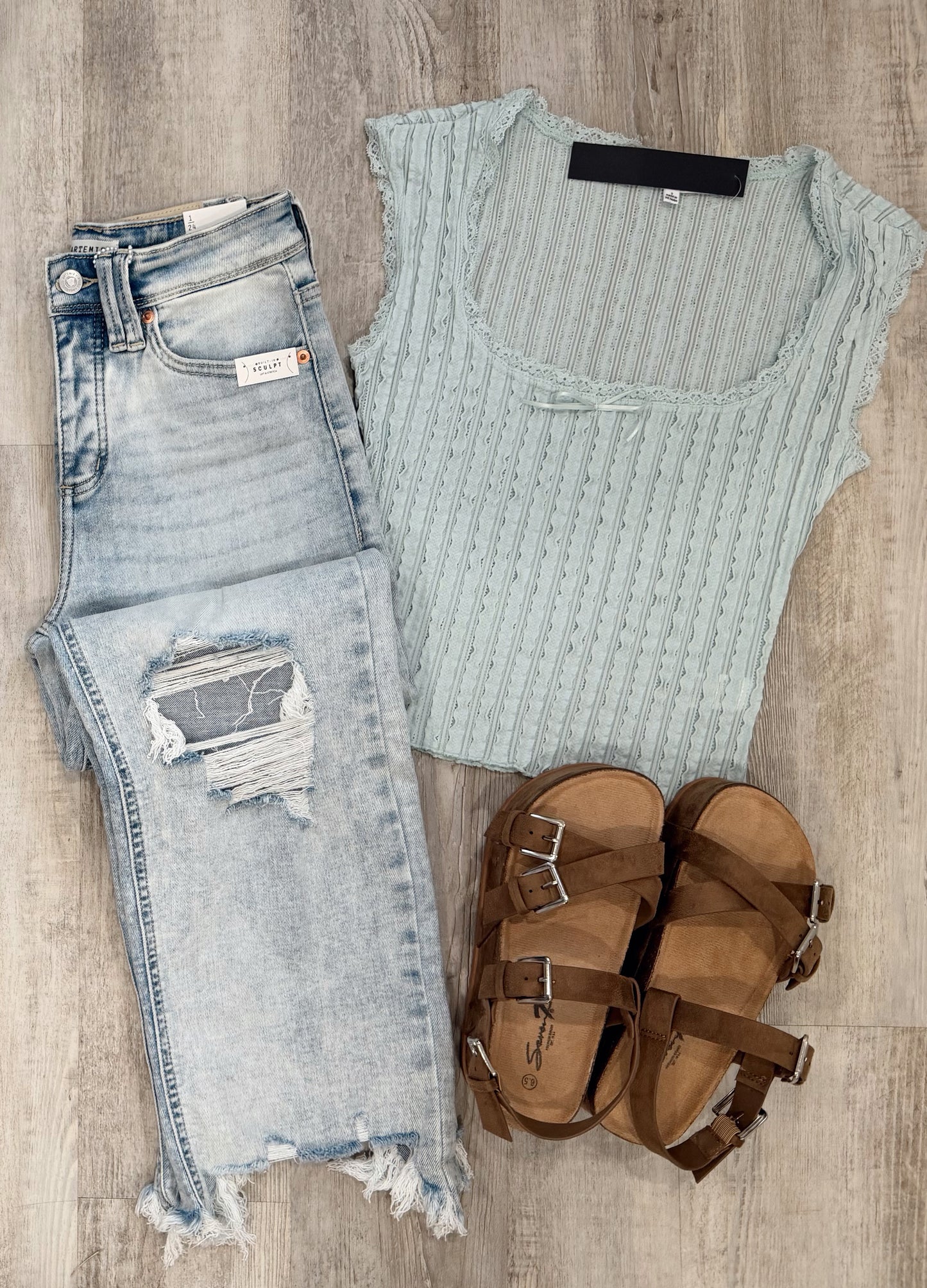 Textured Ribbed Top