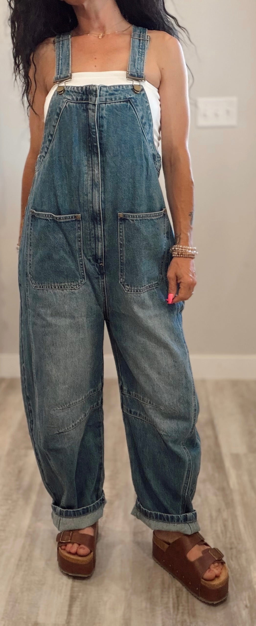 Western Barrel Leg Overalls
