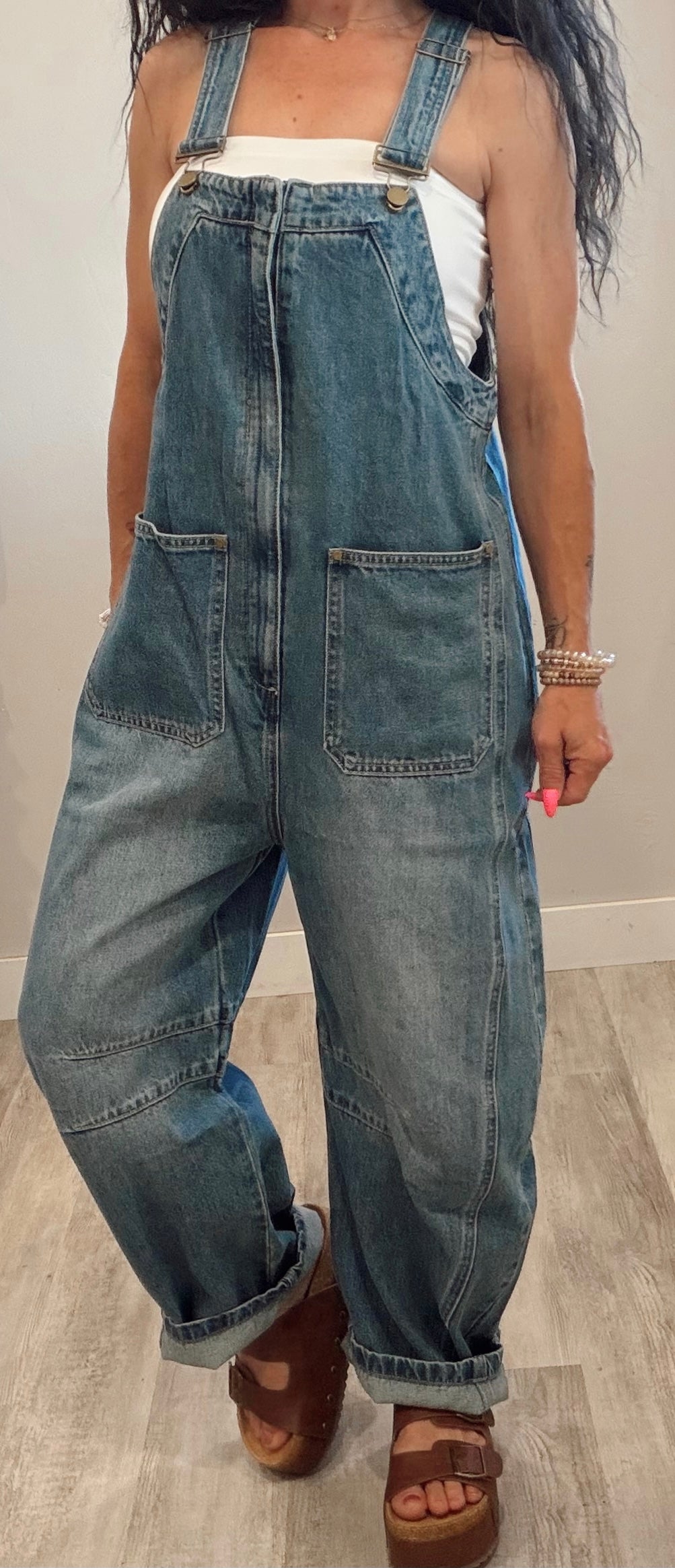 Western Barrel Leg Overalls
