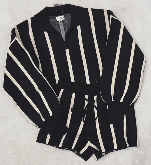 Striped Sweater Lounge Set