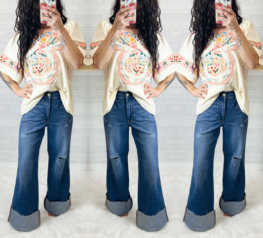 Judy Blue Wide Leg Retro Denim