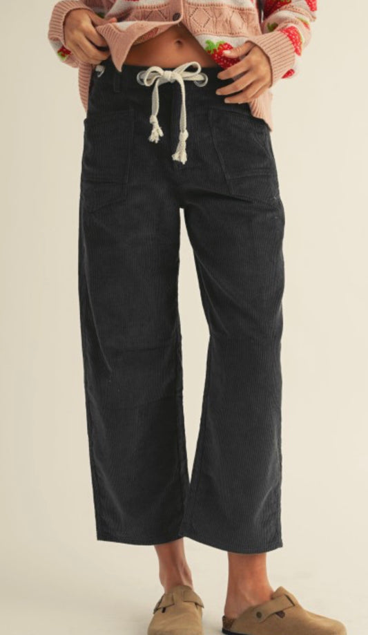 Corduroy Rope Tie Pants