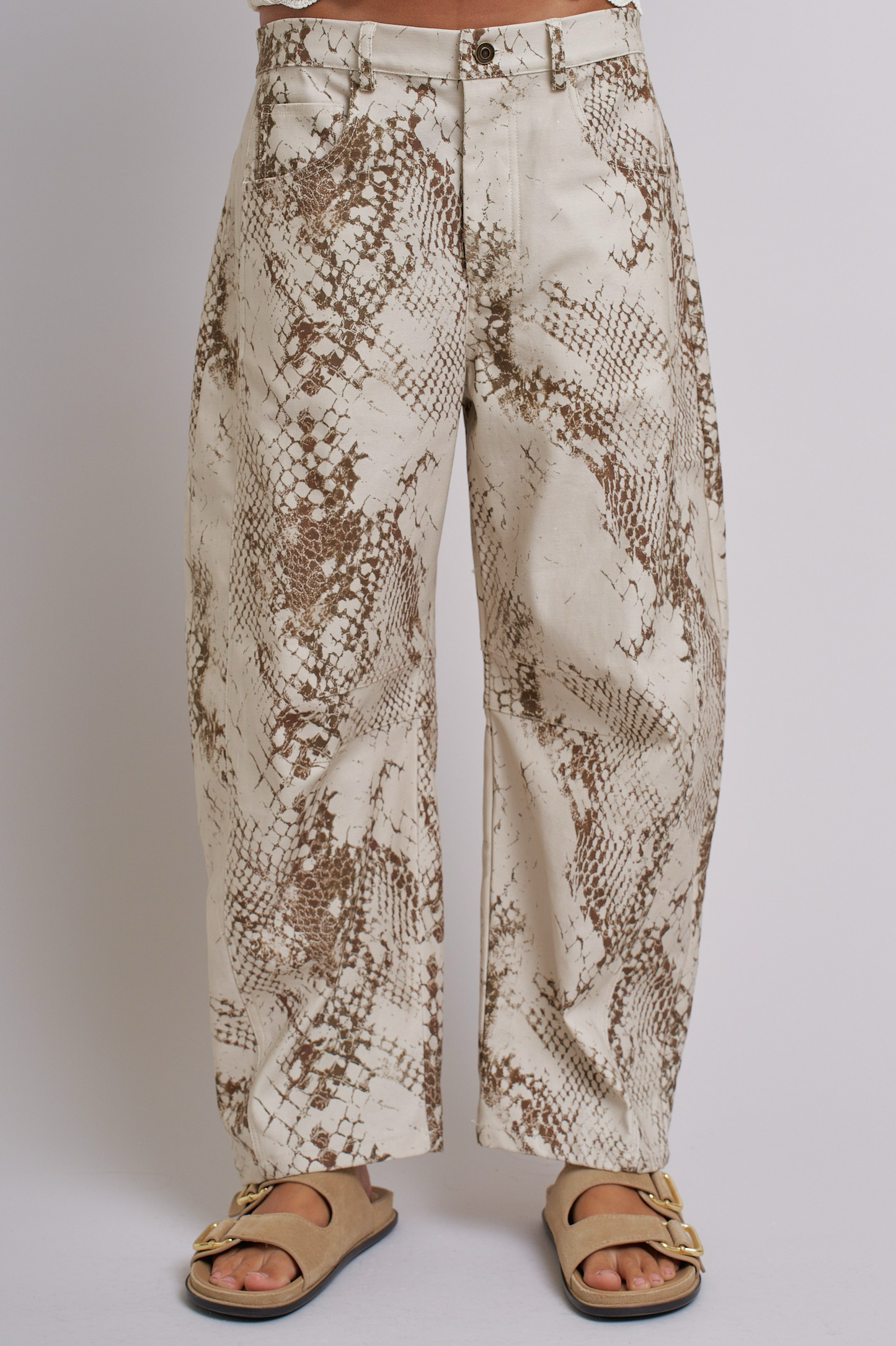 Desert Python Barrel Pants