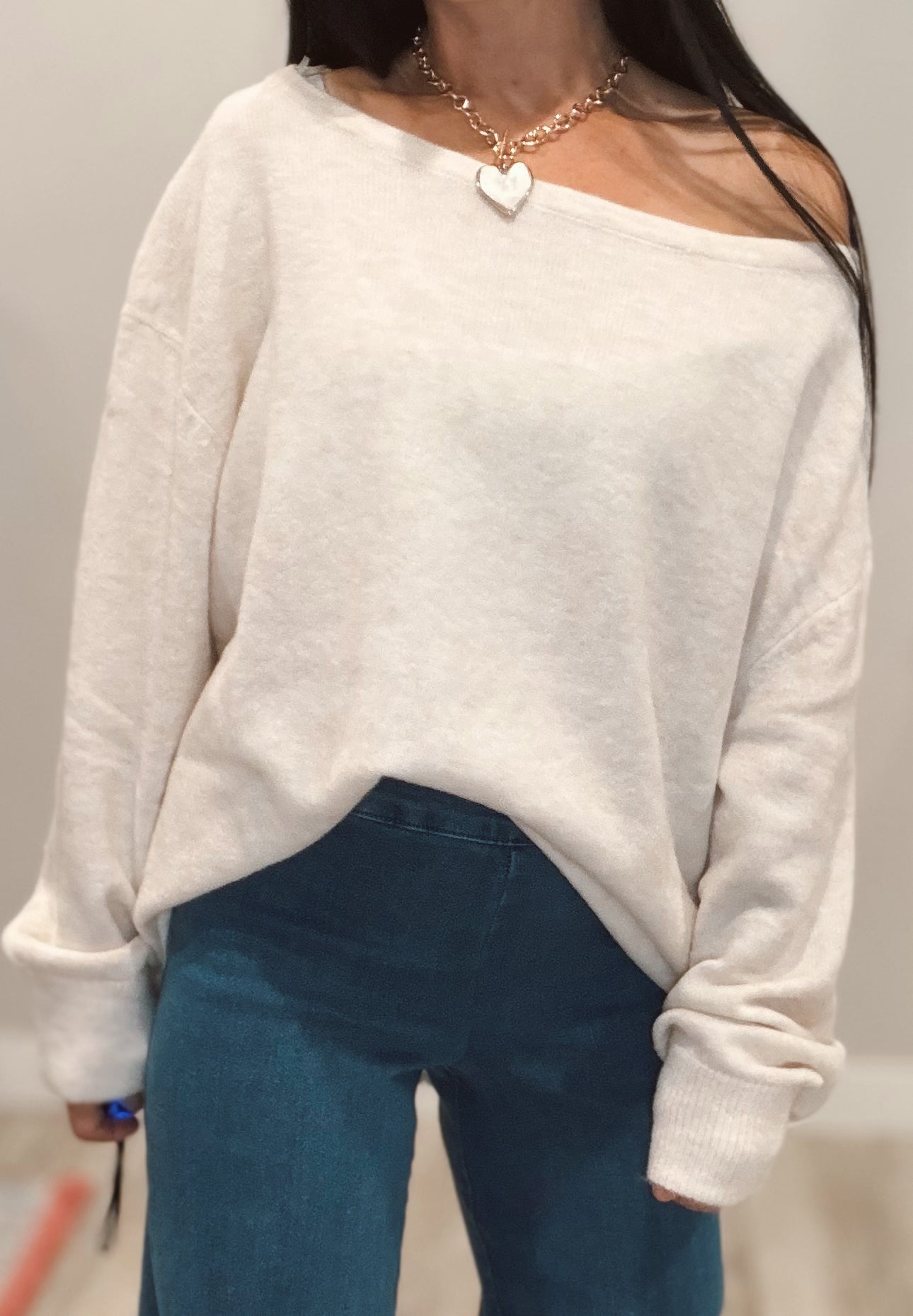 Wide Neck Sweater