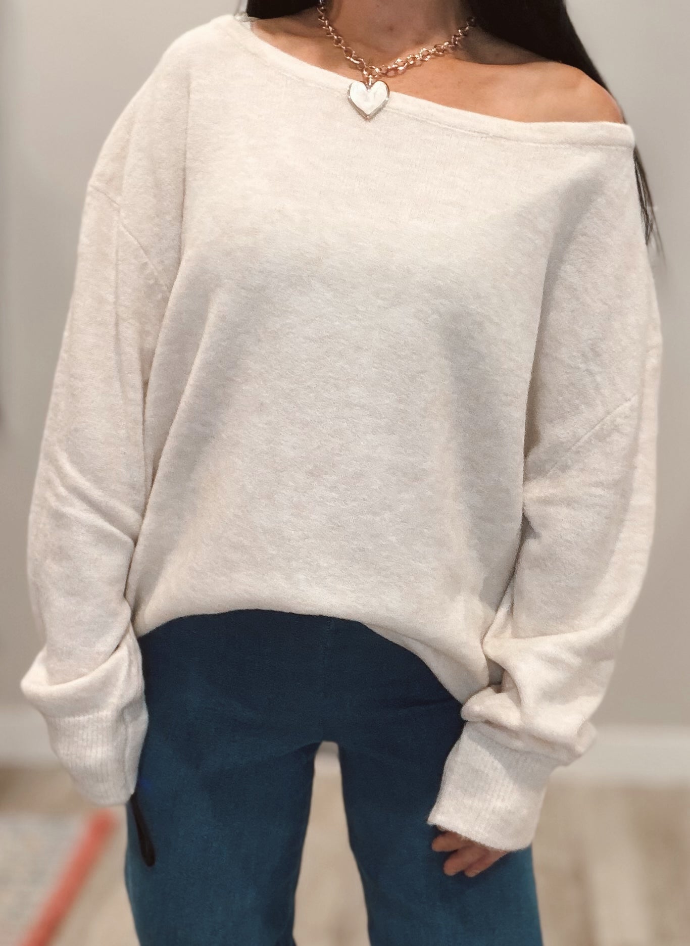 Wide Neck Sweater