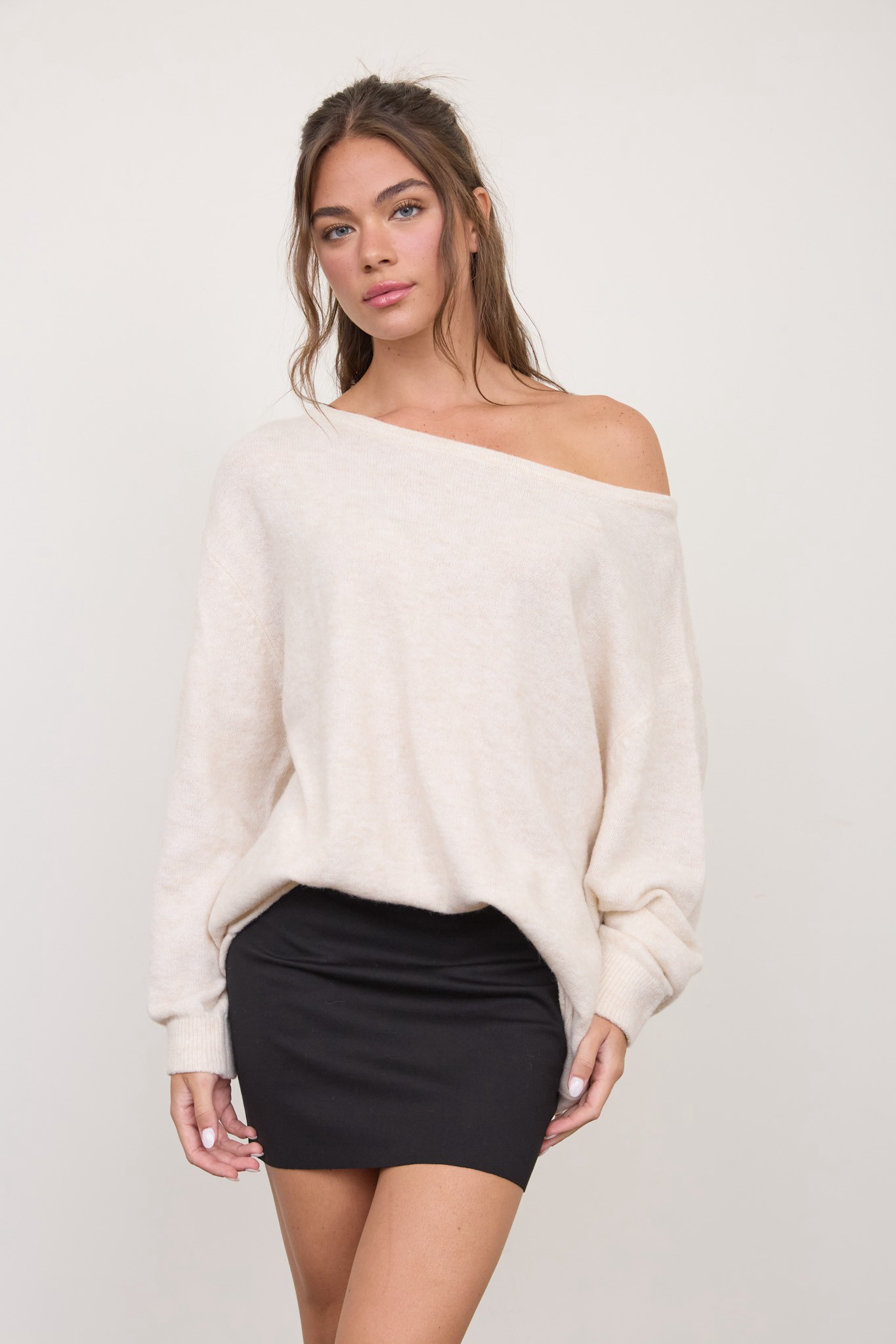 Wide Neck Sweater