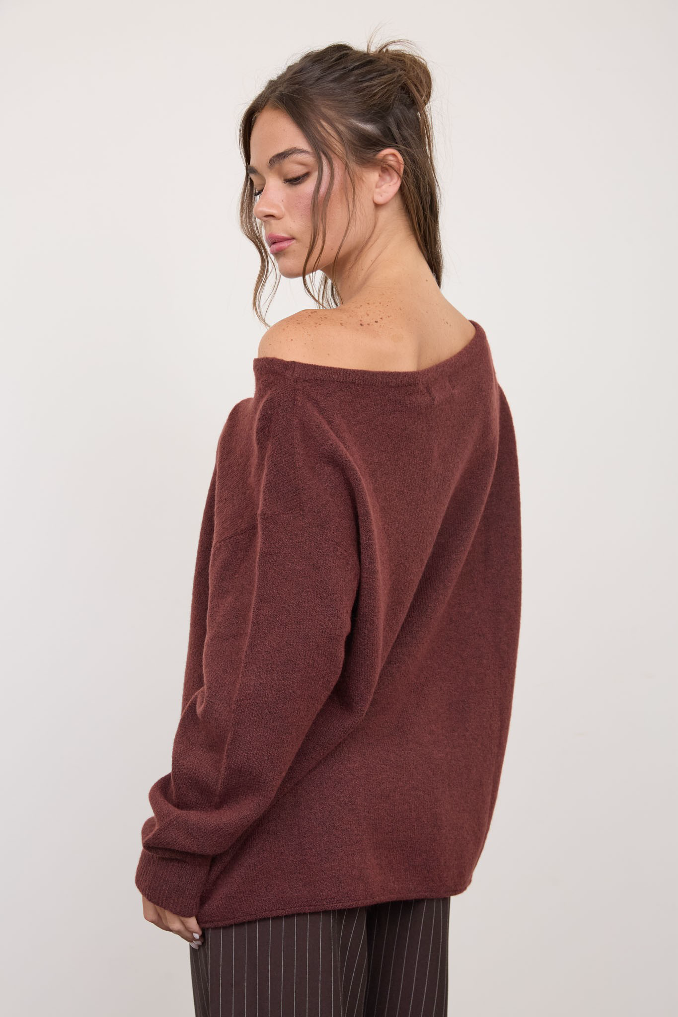 Wide Neck Sweater