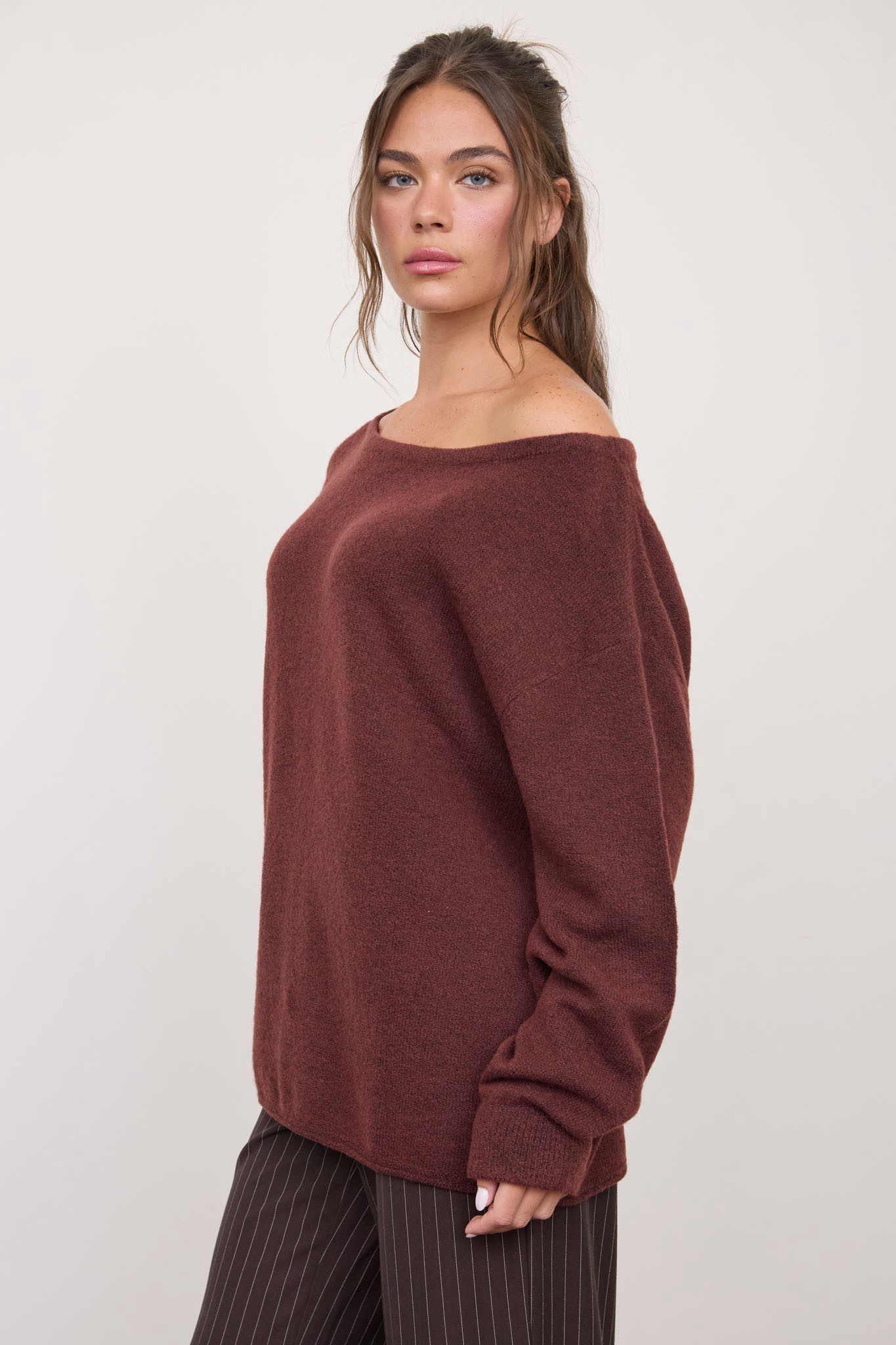 Wide Neck Sweater