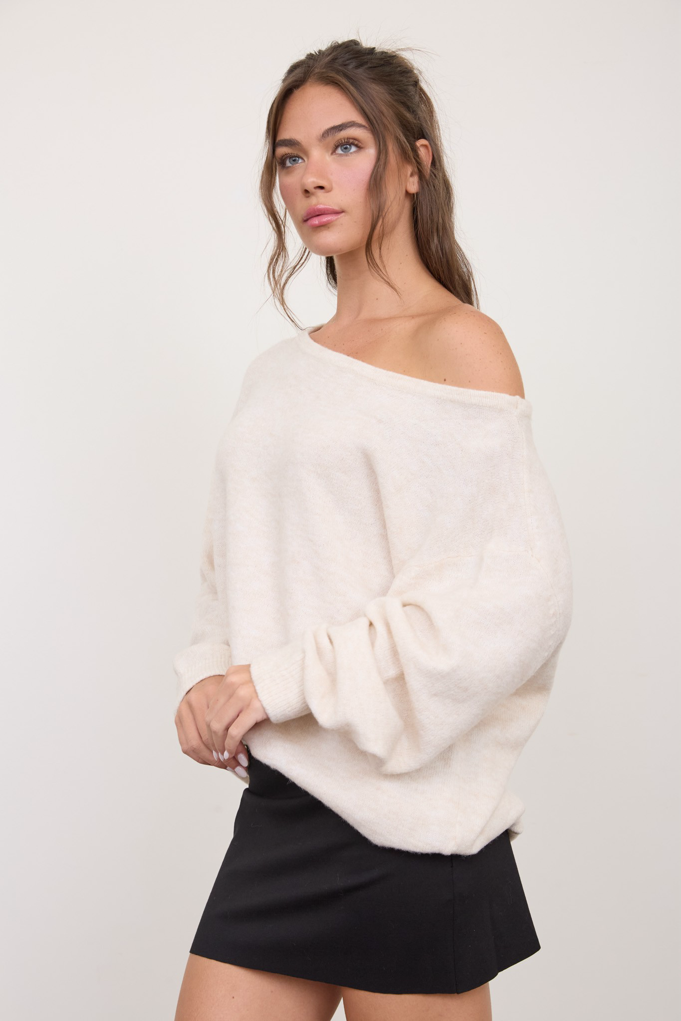 Wide Neck Sweater