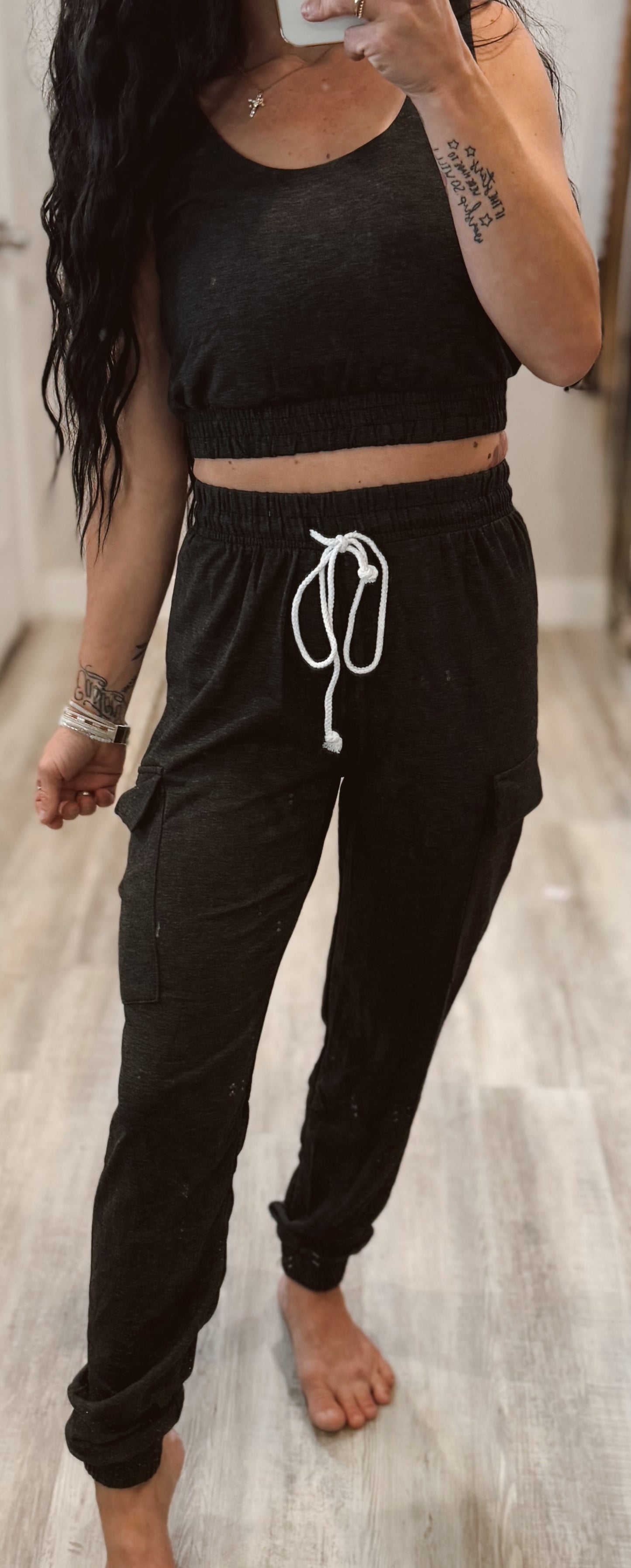 Crop Tank Joggers Set