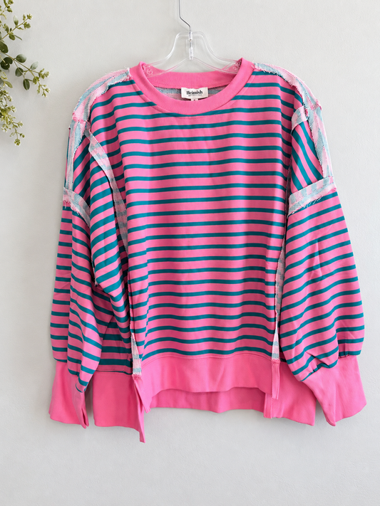 Striped Oversized Sweatshirt