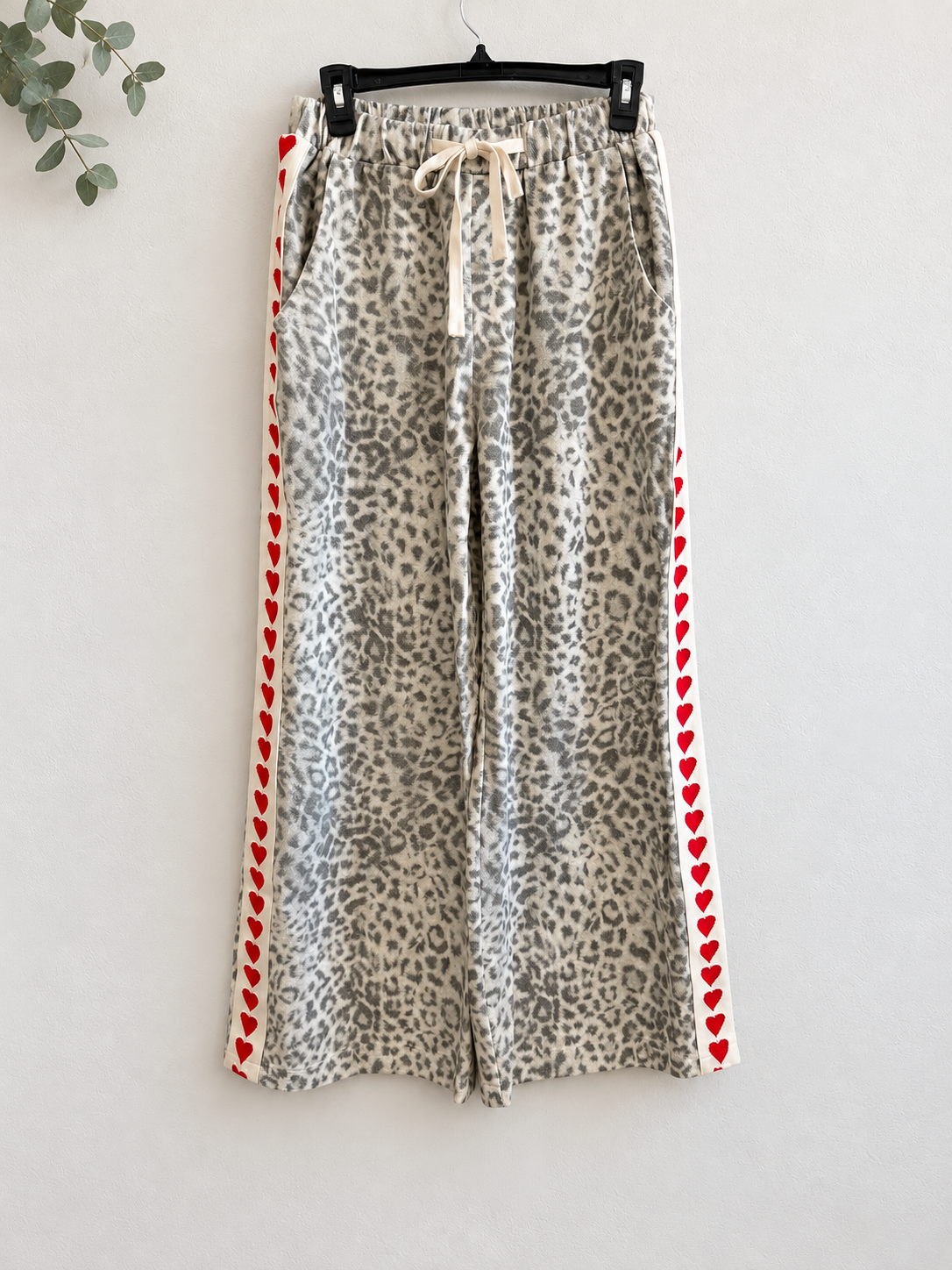 Leopard Side Tape Denim Pants