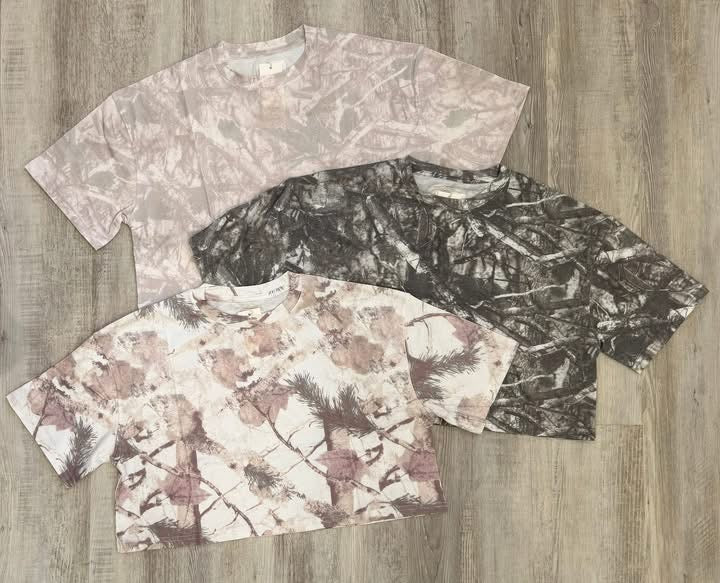 Camo Cropped Tee