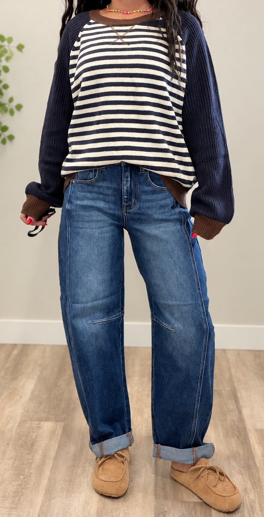 Risen Dark Barrel Denim