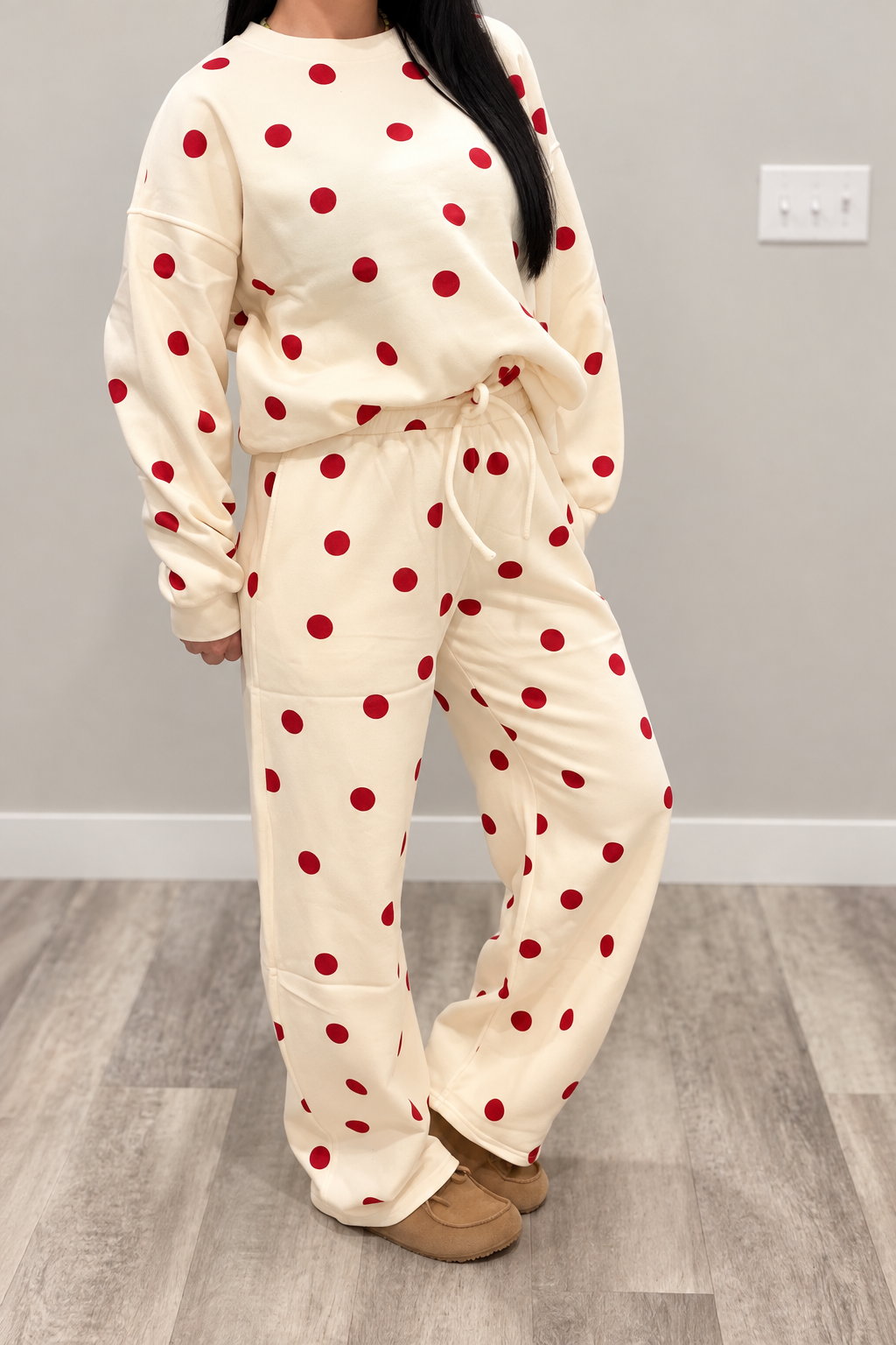 Fleece Polka Dot Barrel Set