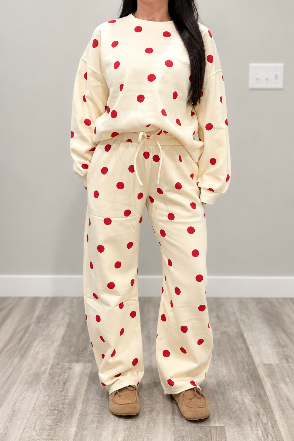 Fleece Polka Dot Barrel Set