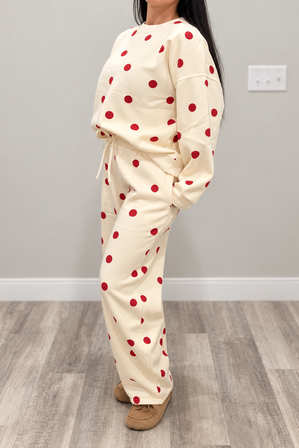 Fleece Polka Dot Barrel Set