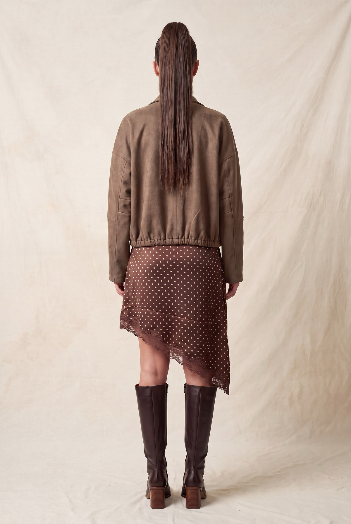 Suede Boxy Fit Jacket