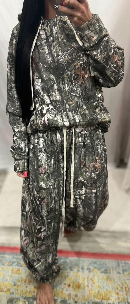Camo Hoodie Set