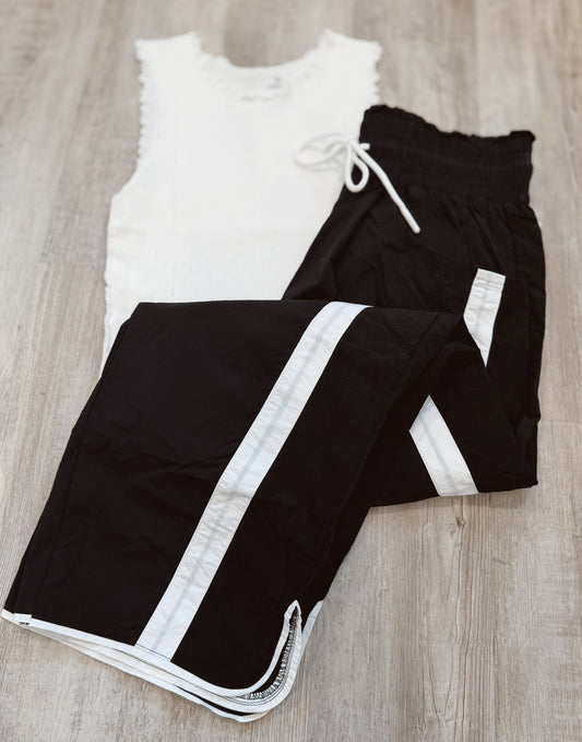 Contrast Stripe Track Pants
