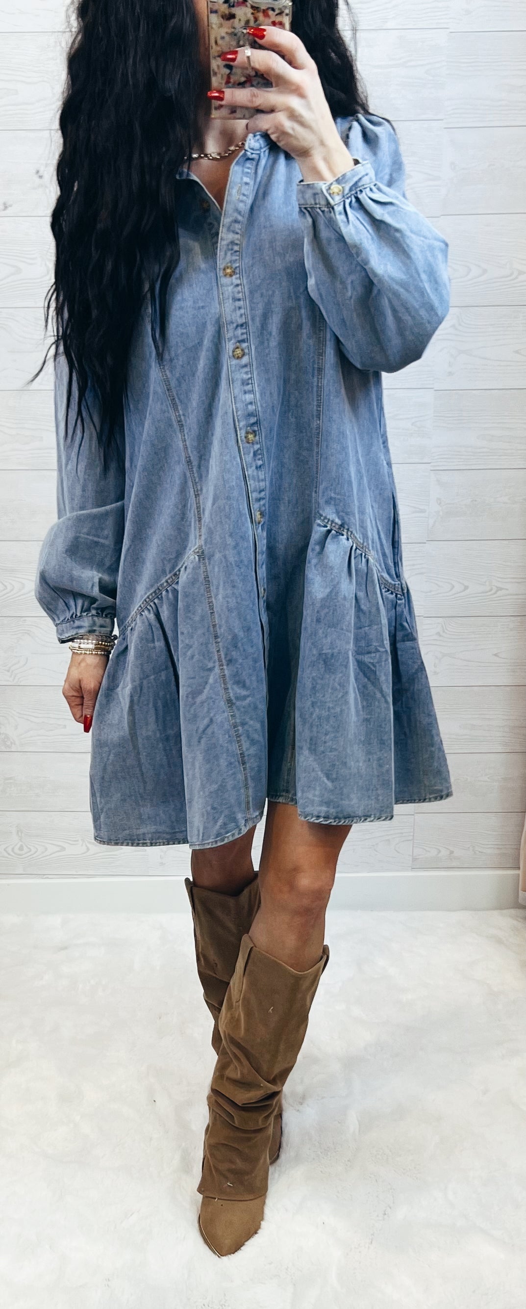 Denim Mini Dress