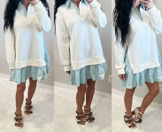 Layered Long Sleeve Dress