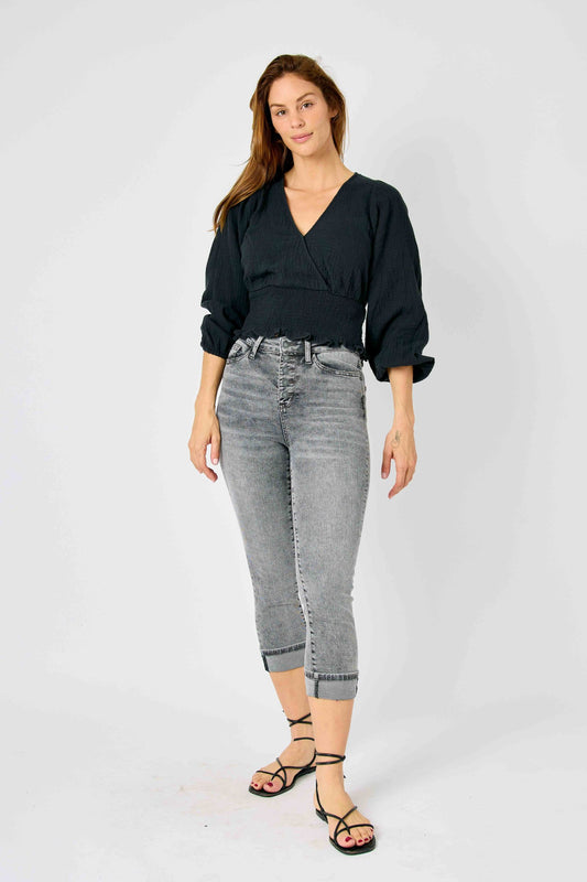 Judy Blue Gray Capri denim