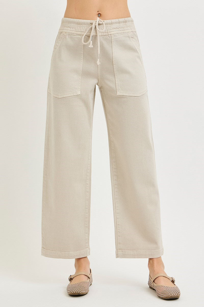 Risen Stretch Waist Trouser Pants