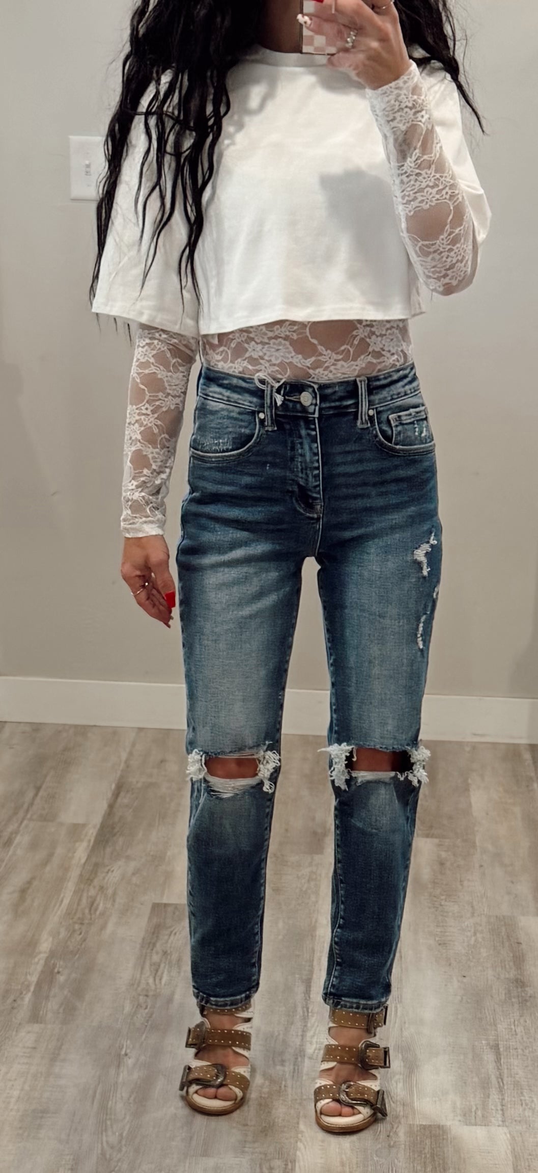 Lace Sleeve Bodysuit