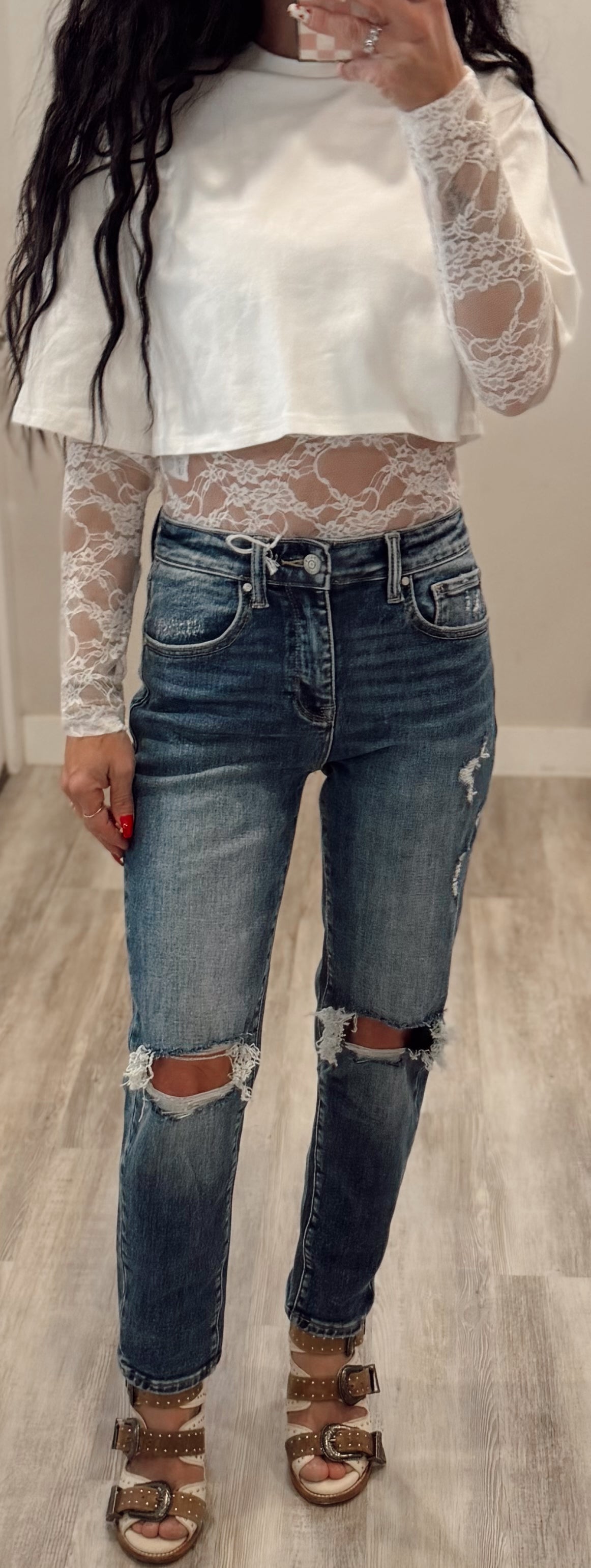 Lace Sleeve Bodysuit