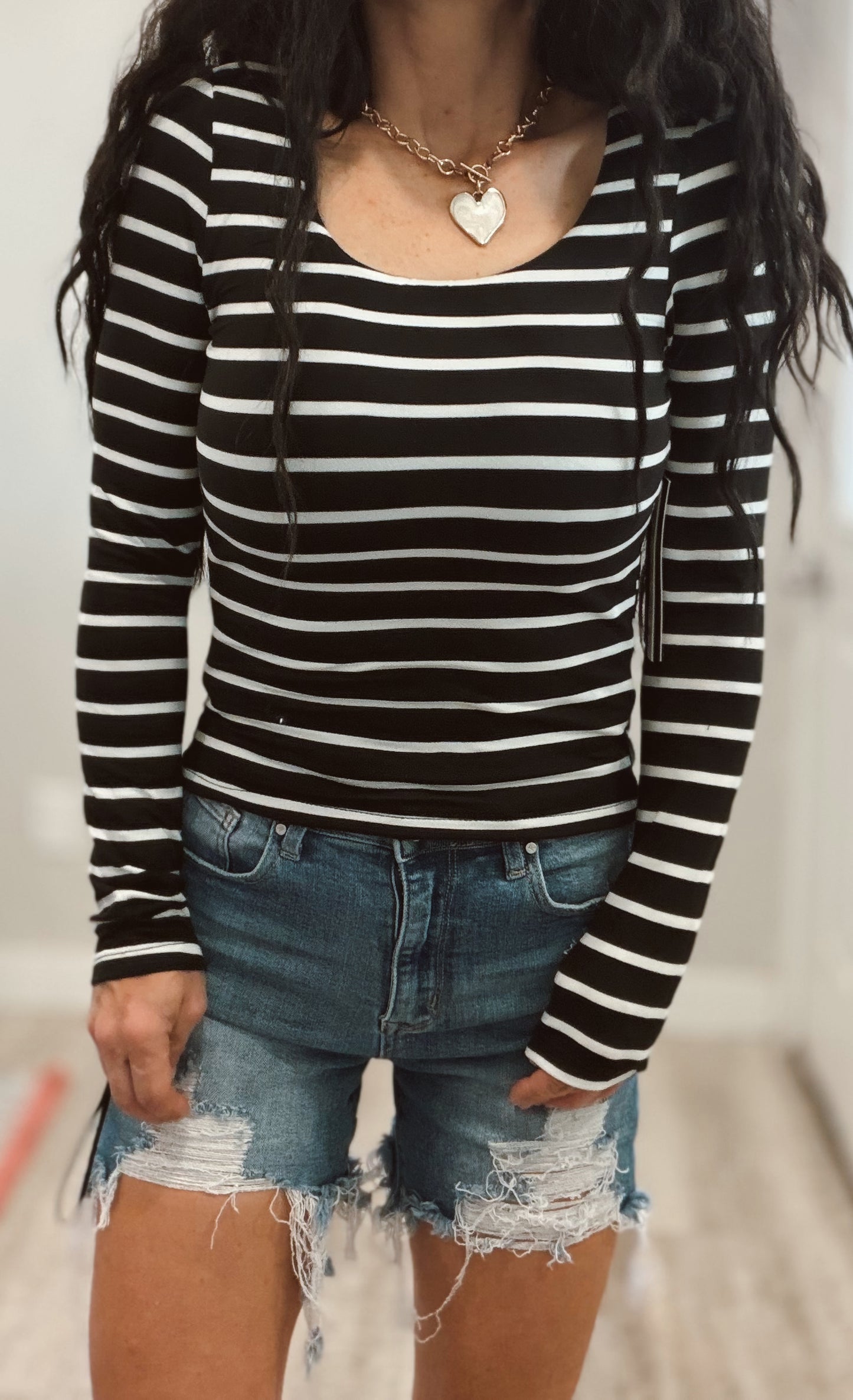 Striped Long Sleeve Top