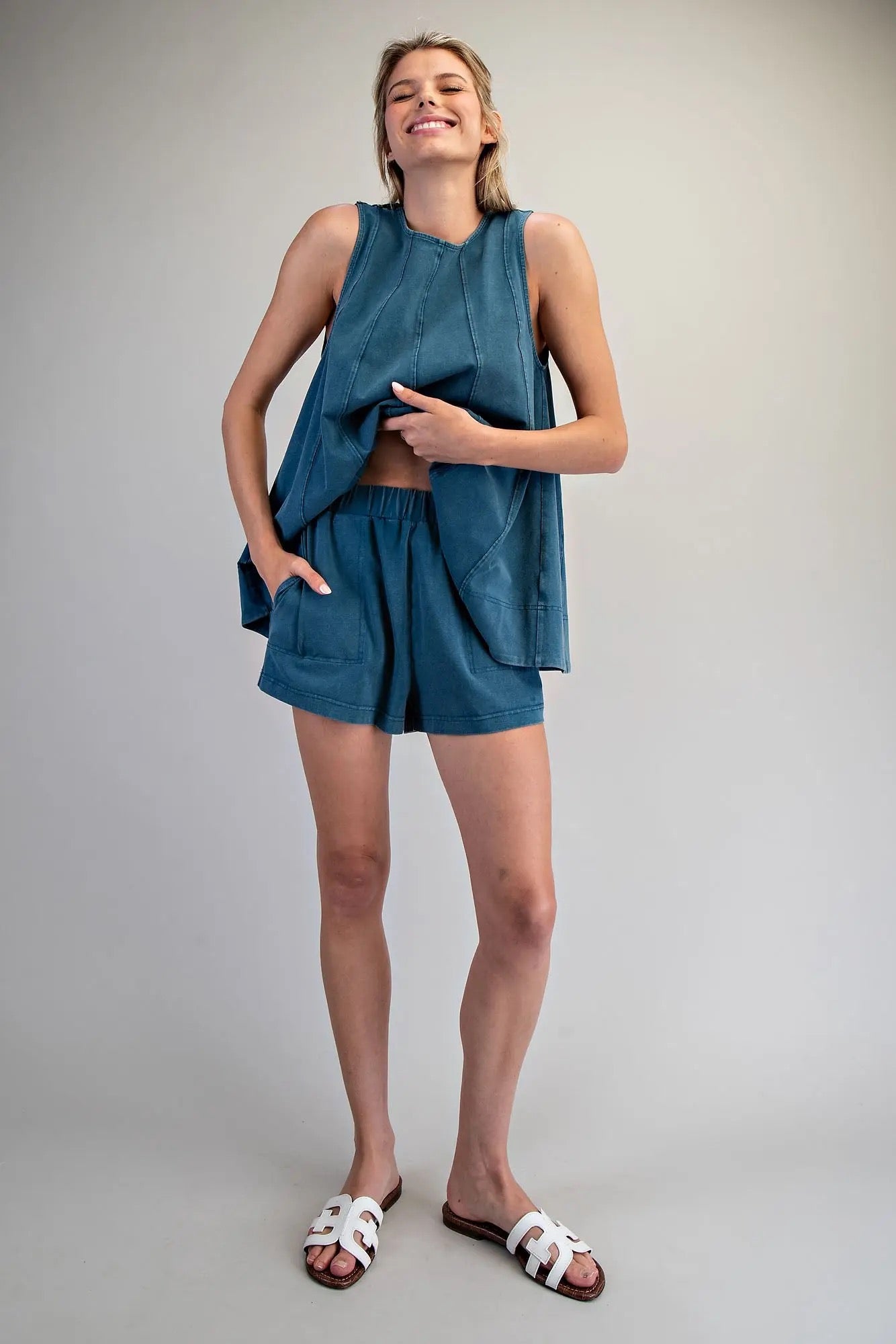 Flared Top and Short Set