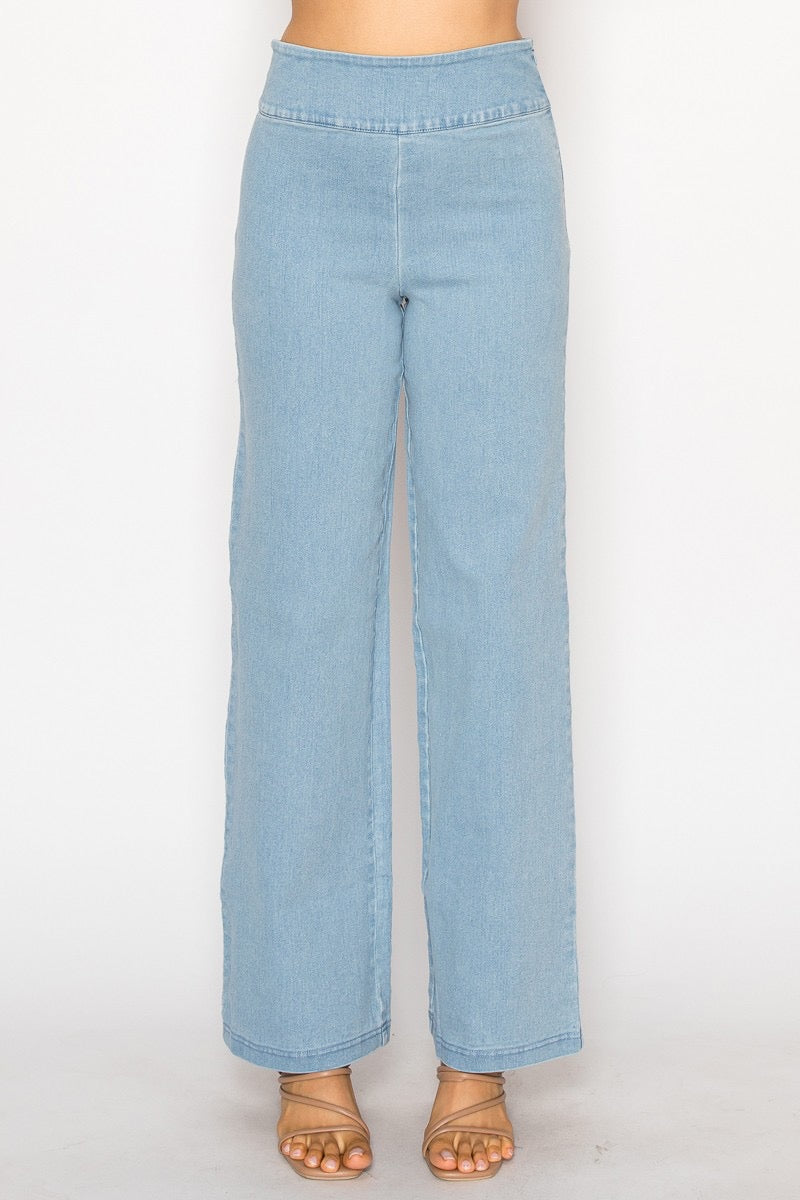 Pull On Denim Pants