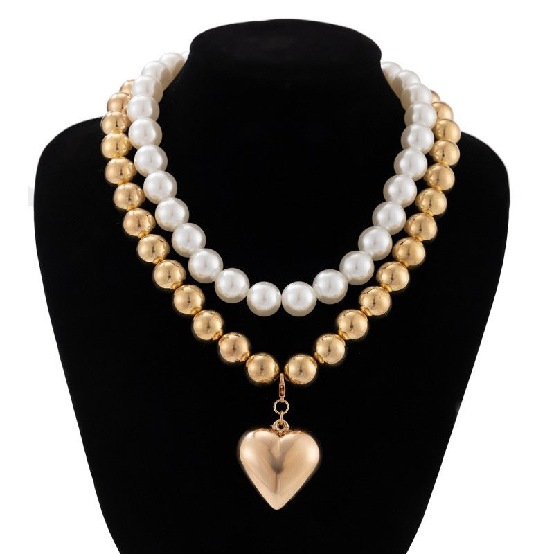 Double Layer Pearl Necklace