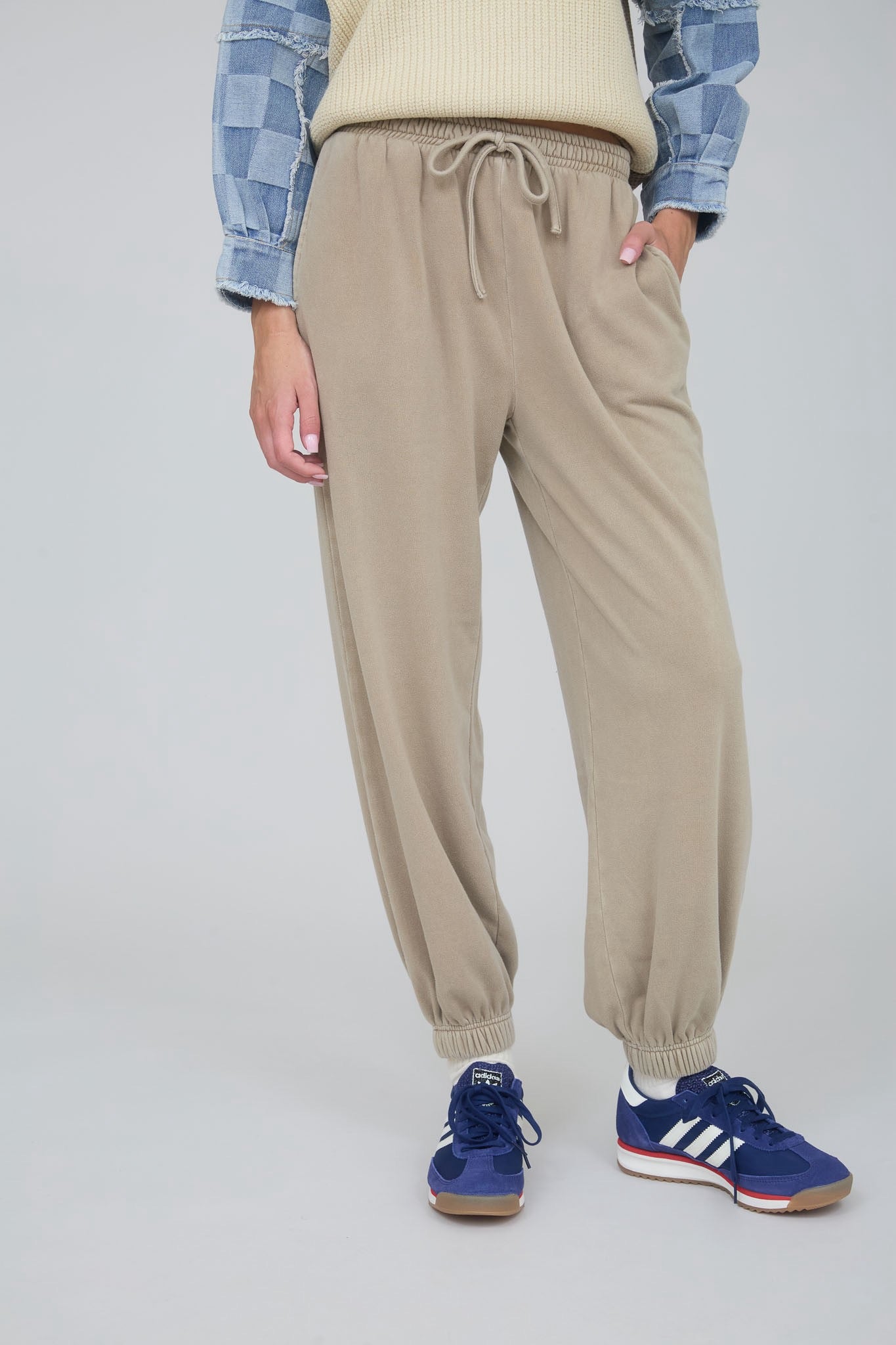 Washed Mocha Joggers