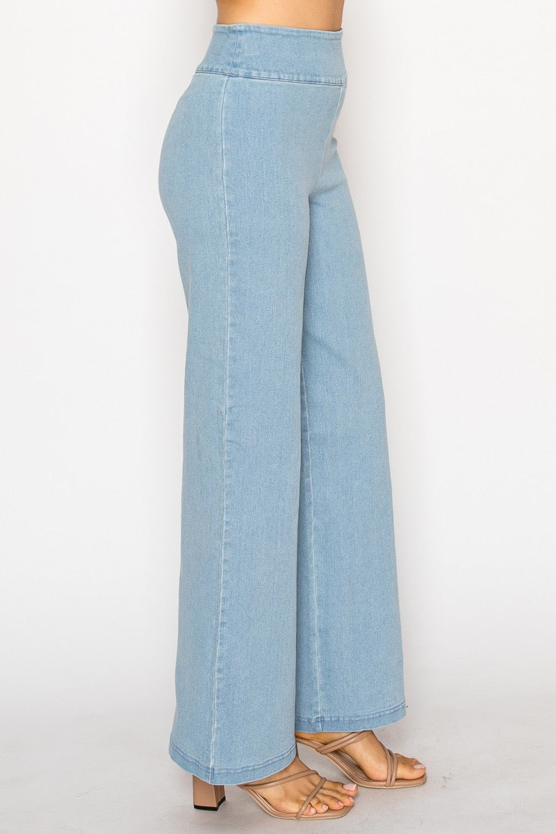 Pull On Denim Pants