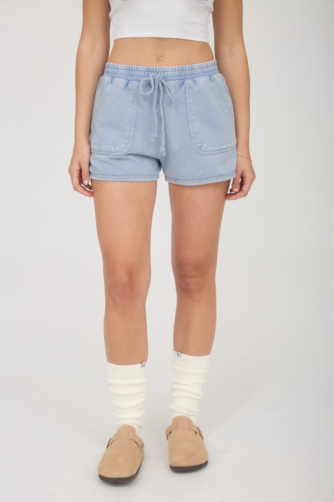 Acid Washed Lounge Shorts