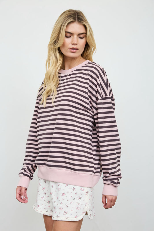 Pink Stripe Sweater