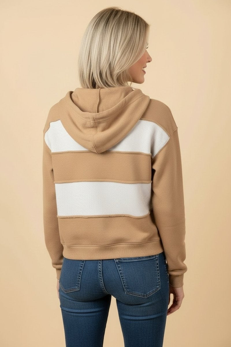Camel ColorBlock Hoodie