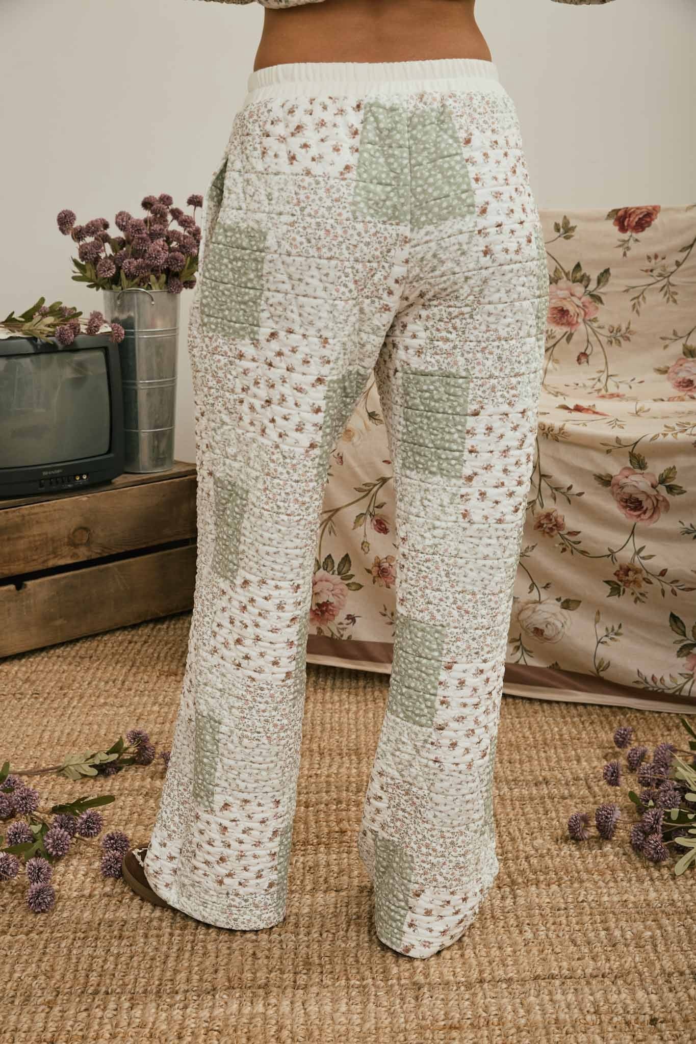 Quilted Floral Lounge Set