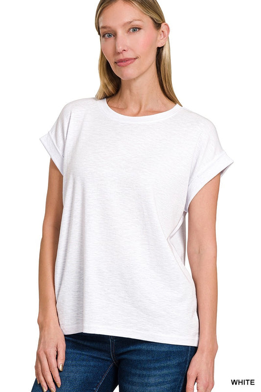 Cotton Slub Knit Tee