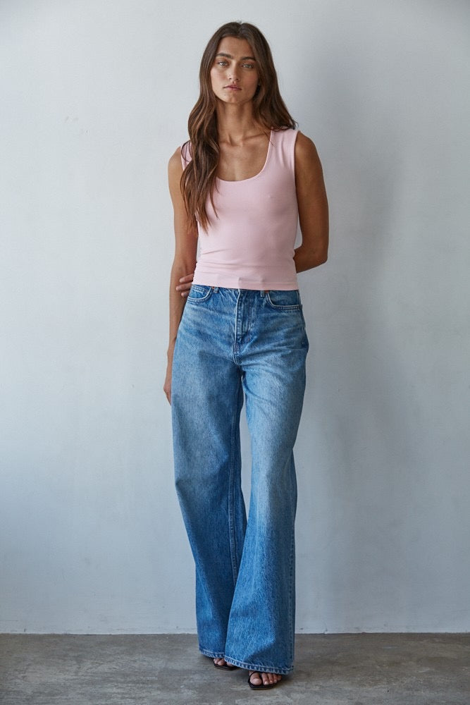 Powder Pink Seamless Top