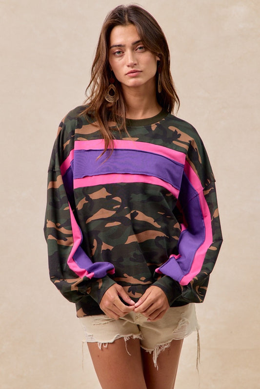 Camo French Terry Pullover