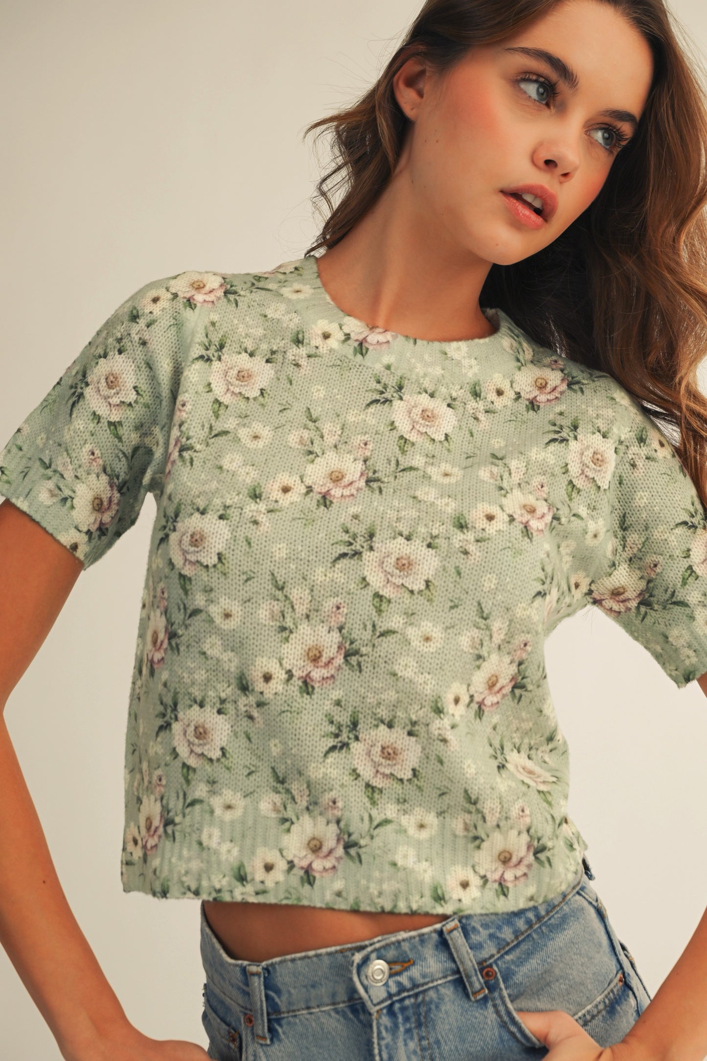 Garden Bloom Knit Top