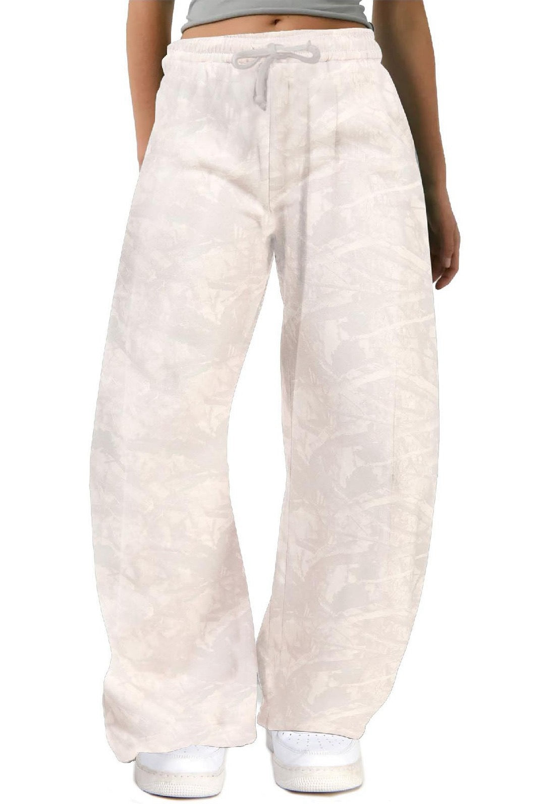 Camo Barrel Leg Fleece Sweatpants