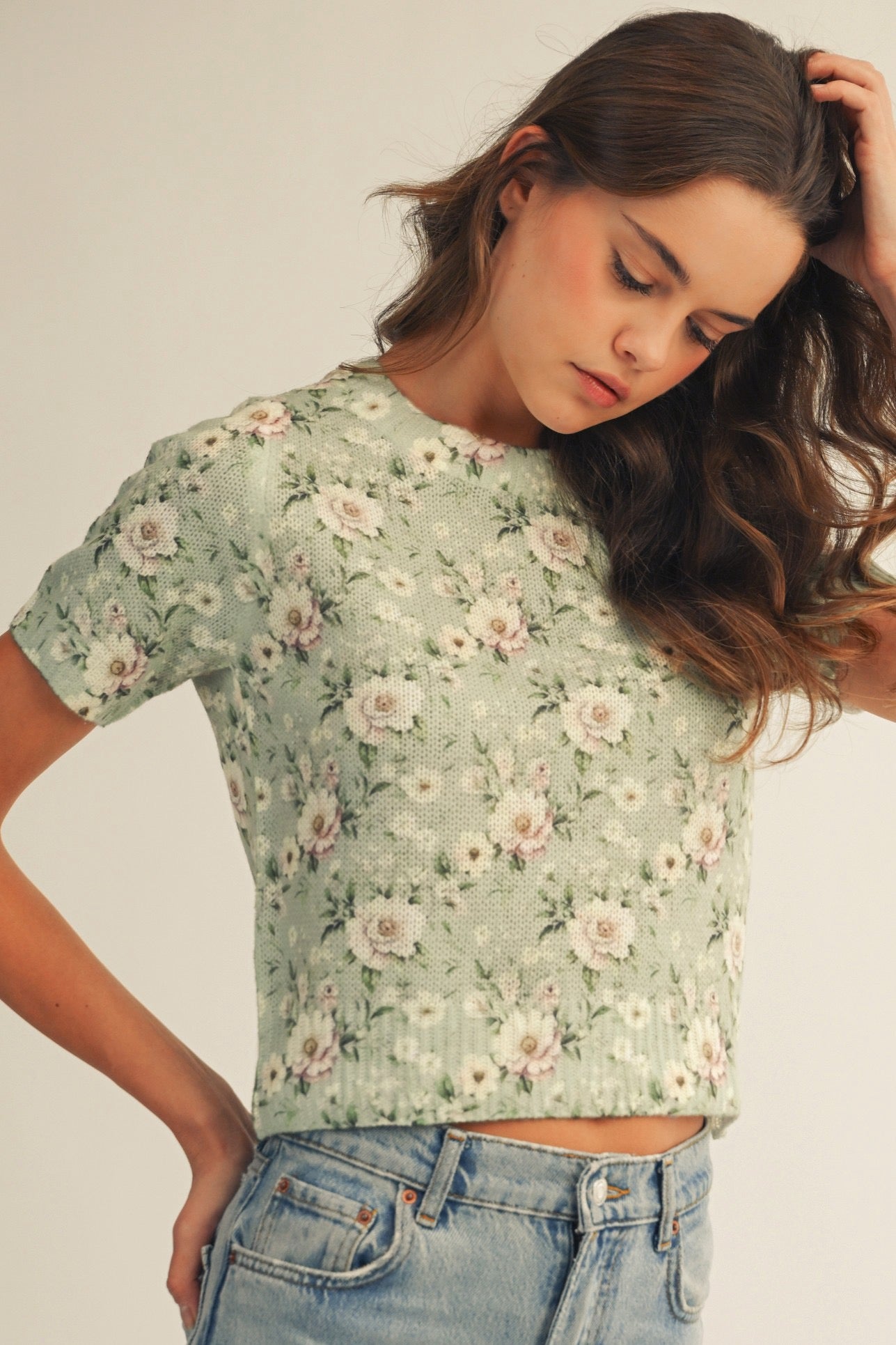 Garden Bloom Knit Top