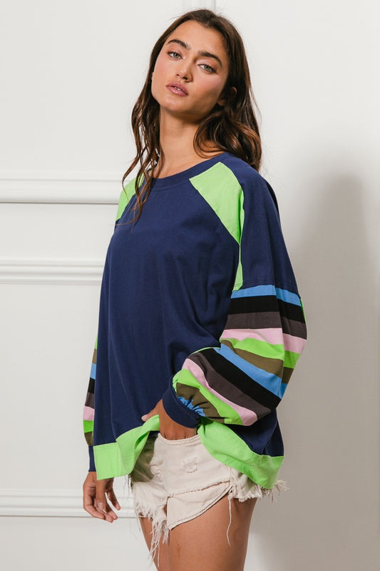 Oversized Striped Top