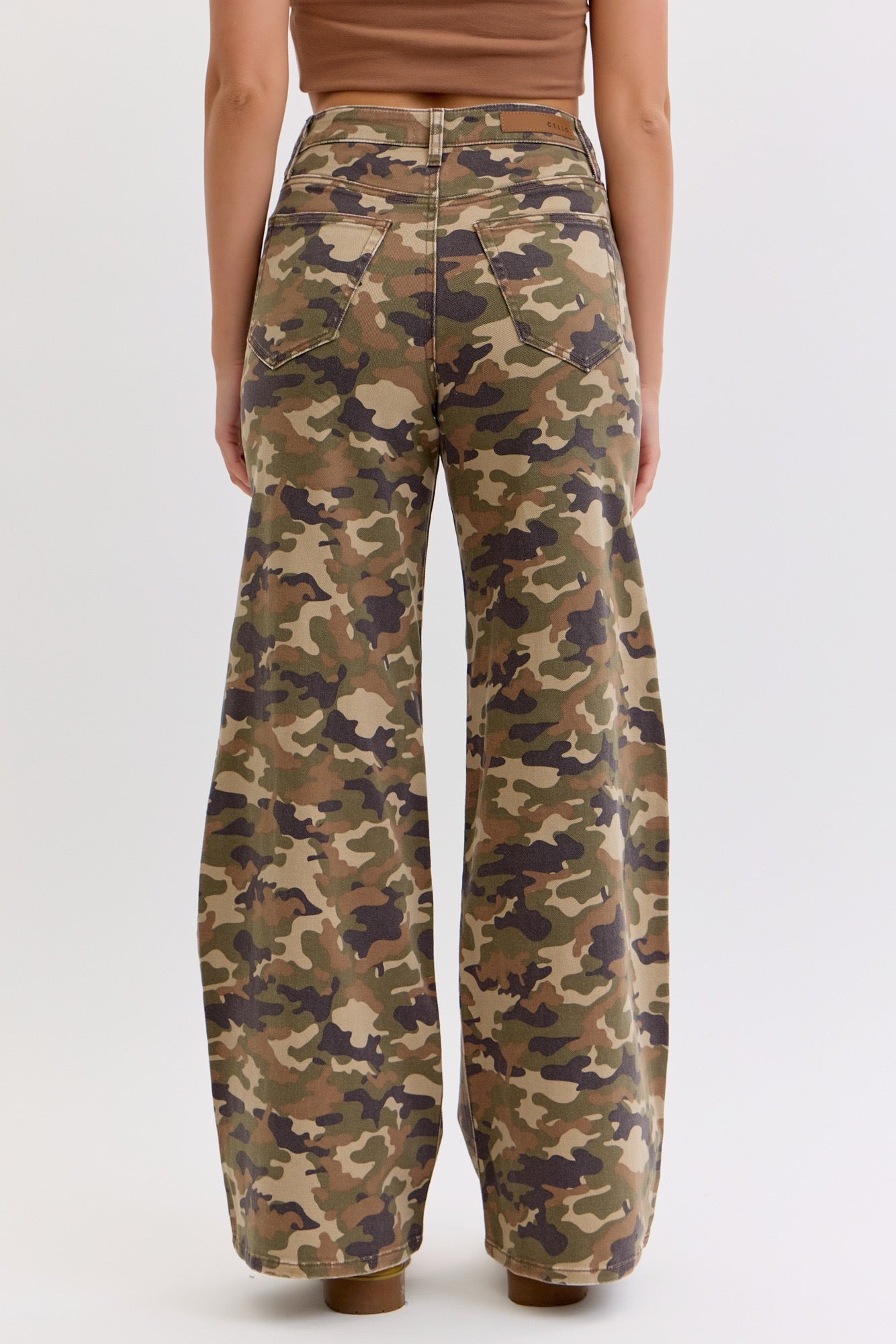 Cello Camo Wide Leg Denim