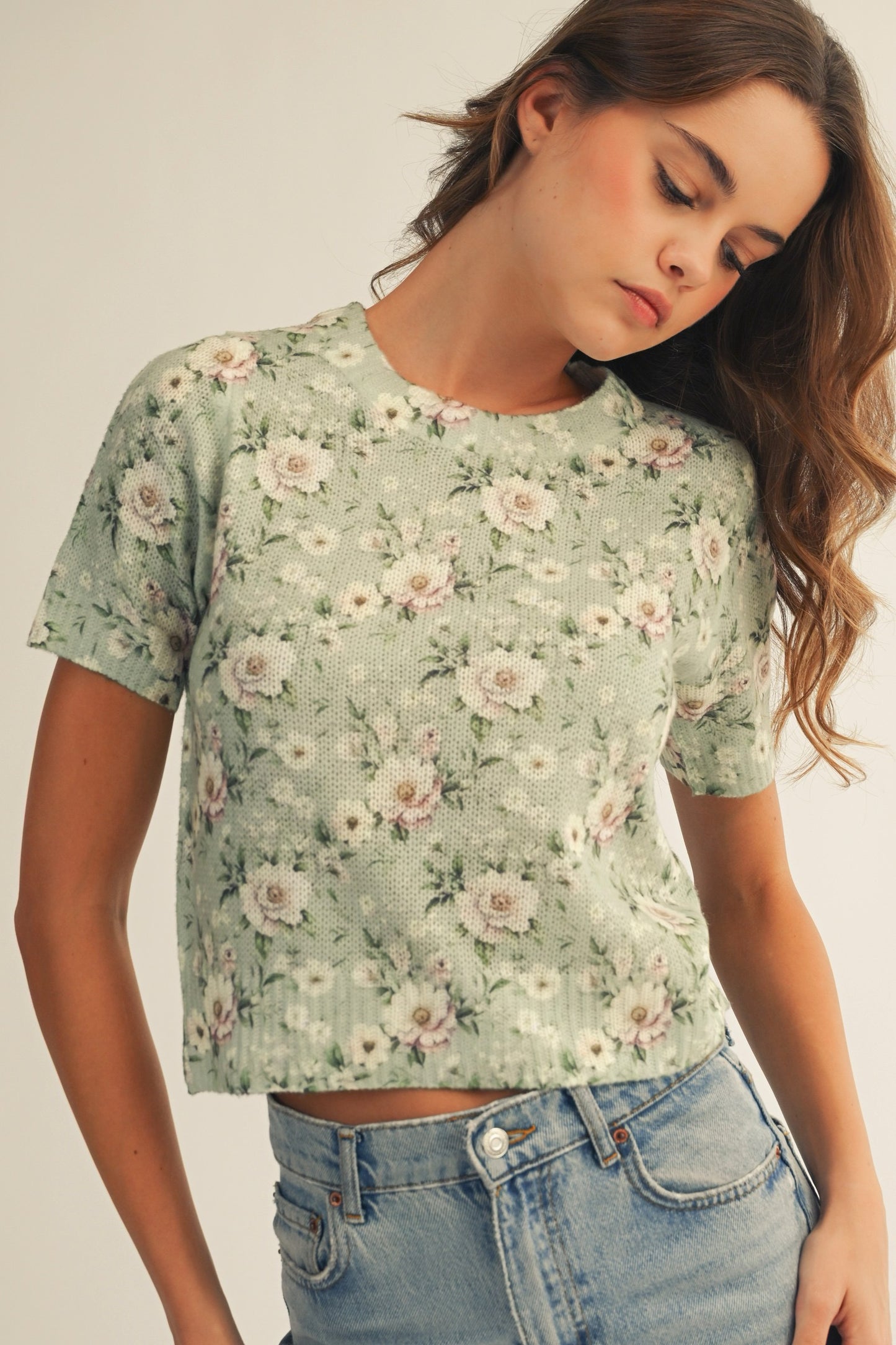Garden Bloom Knit Top